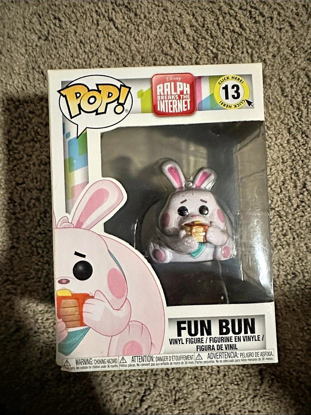 Funko Fun Bun #13 Pop! Vinyl Figure Pink & White